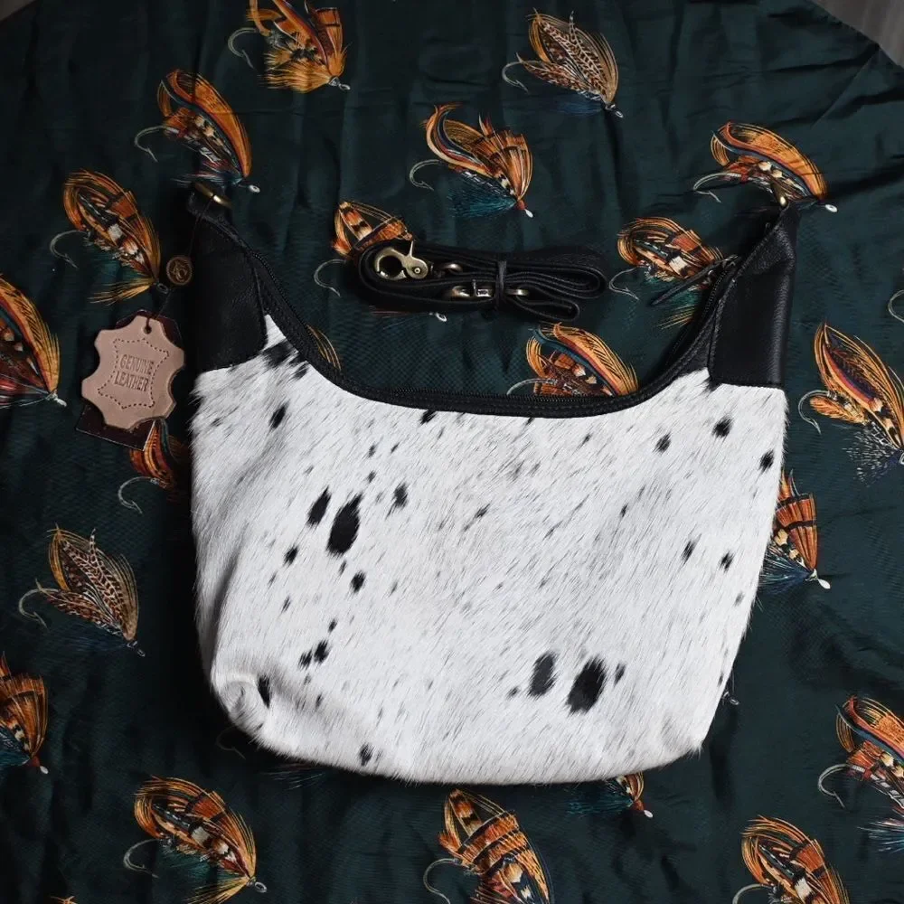 Klassy Cowgirl Hair on Cowhide Hobo Bag